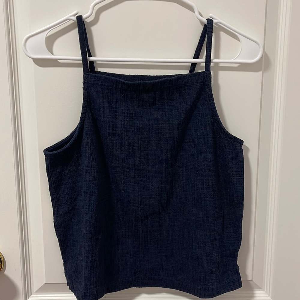 Madewell TeXTURE & THREAD navy tank top